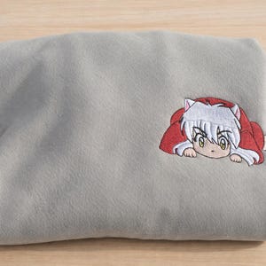 Lederjacke mit Anime-Bordüre, Anime-Bordüre-Kleid, Lederjacke mit Camouflage-Bordada, Anime-Manga inu