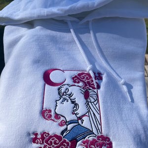 Purple Hoodie Sailor Moon Etsy