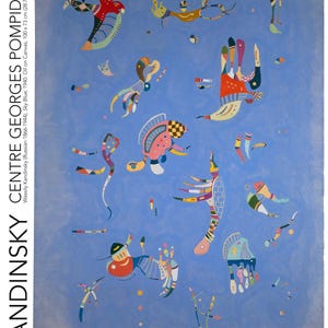 Fine Art Print of Kandinsky&#39;s 1940 painting &#39;Sky Blue&#39; Oil Painting