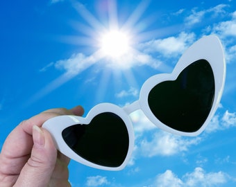 Heart Shaped Sunglasses, Bride Sunglasses, Bridesmaid Sunglasses, perfect for Hen's Night, Bridal Party