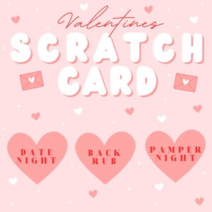 Carte à gratter Saint-Valentin