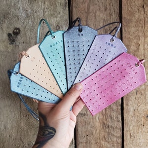 Leather Earring Holders, 6 pieces
