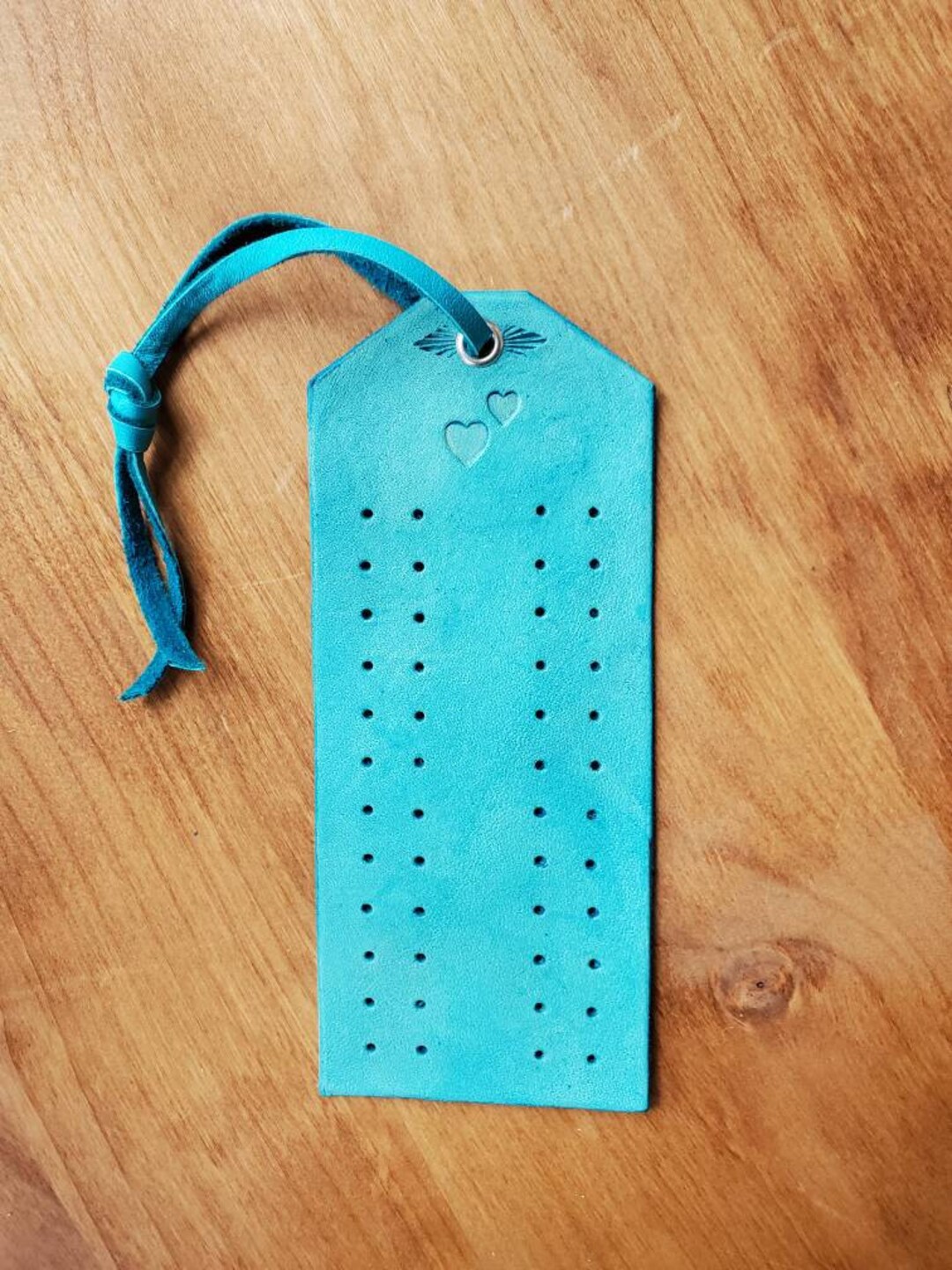 LEATHER EARRING HOLDER Personalized Gift, Jewelry Organizer, 24 Pairs