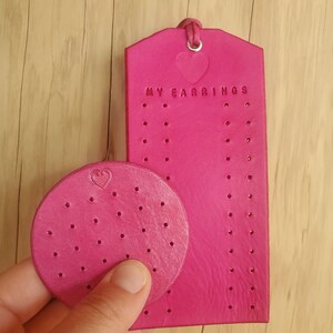 Leather Earring Holder Set