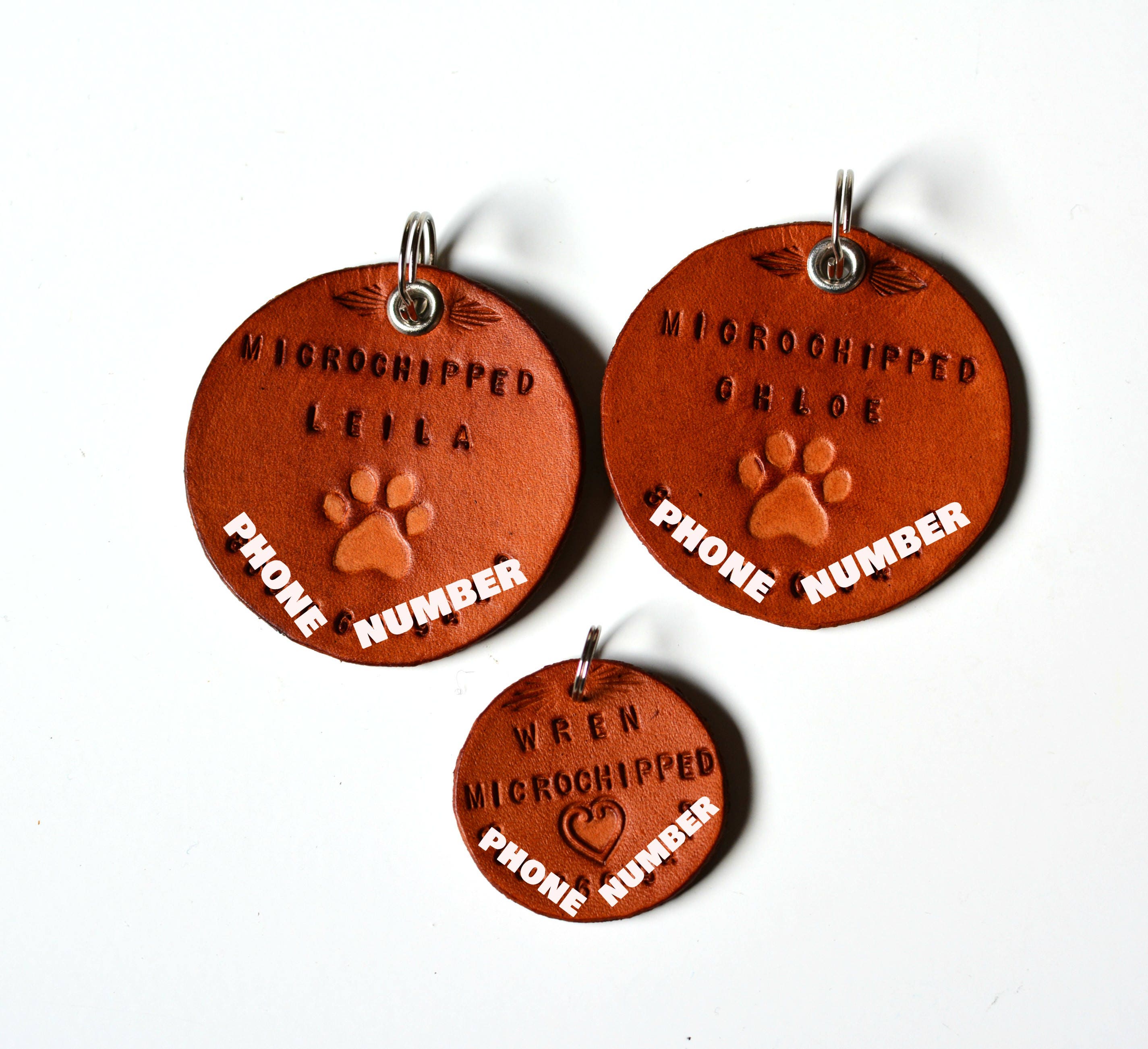 Microchip Pet I.D Tag Cat ID Dog ID Personalized Pet I.D Etsy