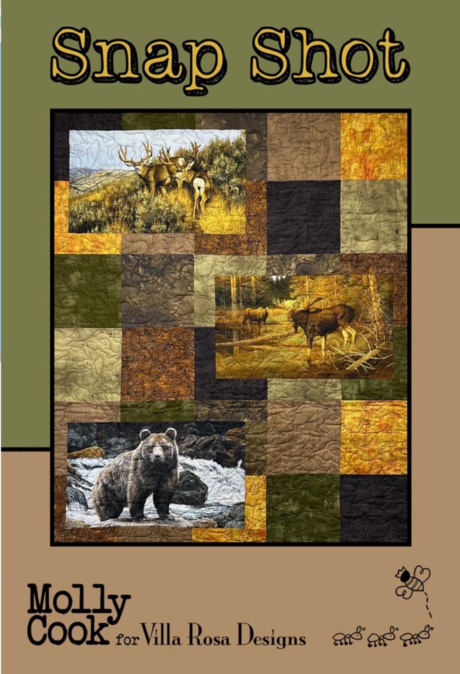 Typewriter Quilt Kit: Best Day Ever Fabric Panel, 45