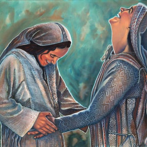 Jump For Joy -Visitation Mary and Elizabeth 8 x 10