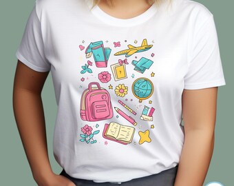 Classroom Cutie Teacher Tee, Pastel School Graphic, Comfort Colors Shirt