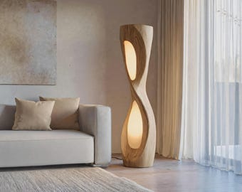 Modern Organic Sculptural Floor Lamp For Bedroom Decor