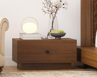 Sheffield Solid Wood Nightstand with Drawer Storage