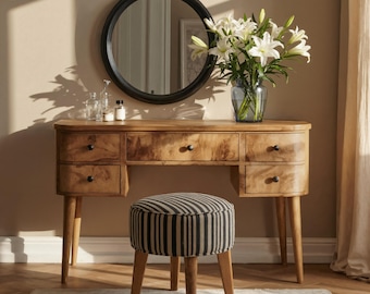 Handmade Vanity Table With Drawers For Bedroom