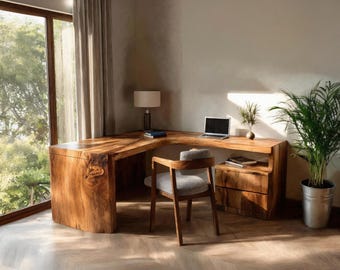 Minimalist L Shaped Computer Desk For Home Office