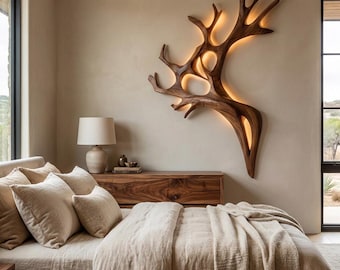 Artistic Wooden Wall Light For Home Decor