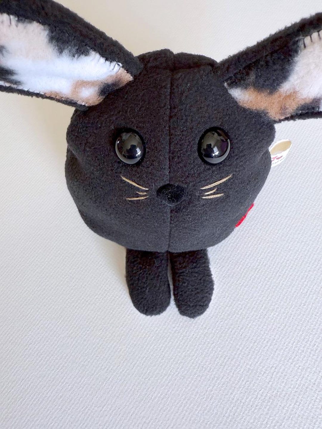 Stuffed Black Rabbit Black Bunny Rabbit - Stuffed Animal - Plushie - Stuffed Toy in Stock ...