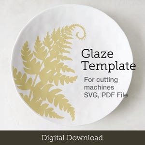 Pochoir à glaçure pour emporte-pièces | Modèle de découpe pour la glaçure | de Pochoirs pour poterie | Modèle de céramique | SVG pour Cricut
