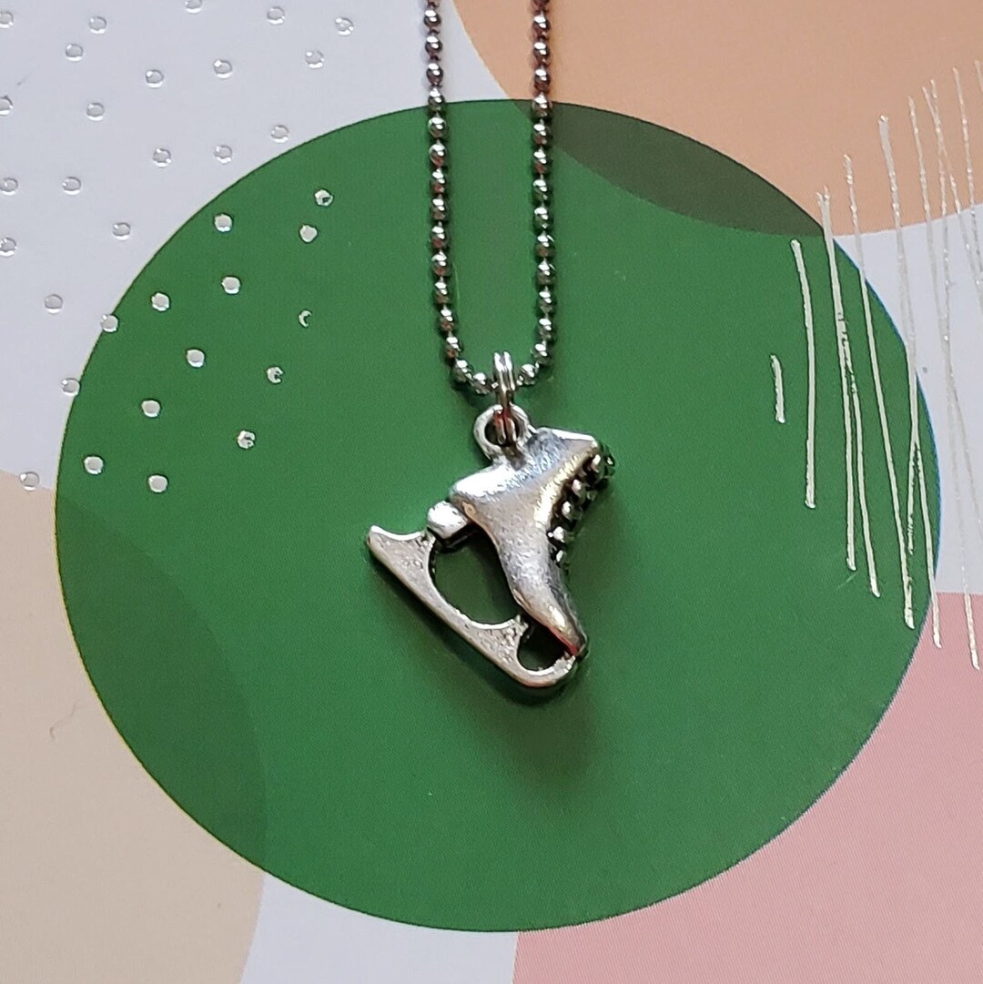 Ice Skate Necklace Ice Skate Charms Ice Skate Jewelry Ice Skaters Gift