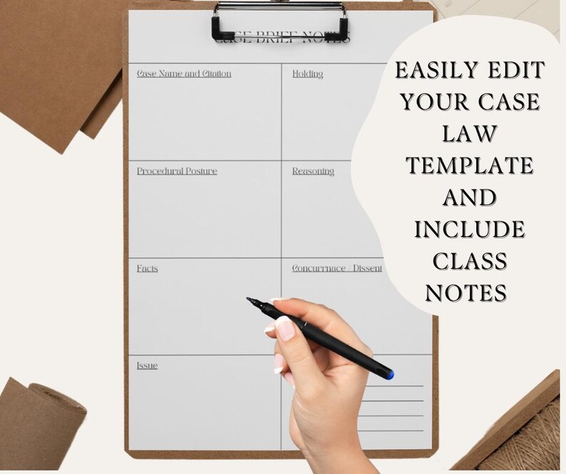 Law School Case Brief, Minimalist Legal Template for Notes, Goodnotes ...