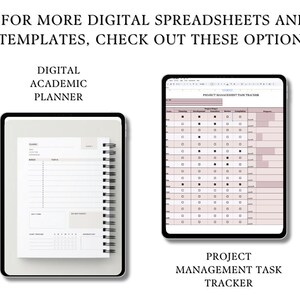 Academic Student Planner Spreadsheet | School Assignment Tracker ...
