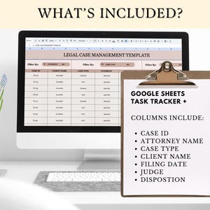 Legal Case Management Template | Google Sheets Project Management ...
