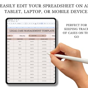Legal Case Management Template | Google Sheets Project Management ...