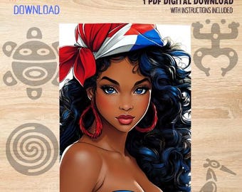 TAINO WOMAN CARTOON