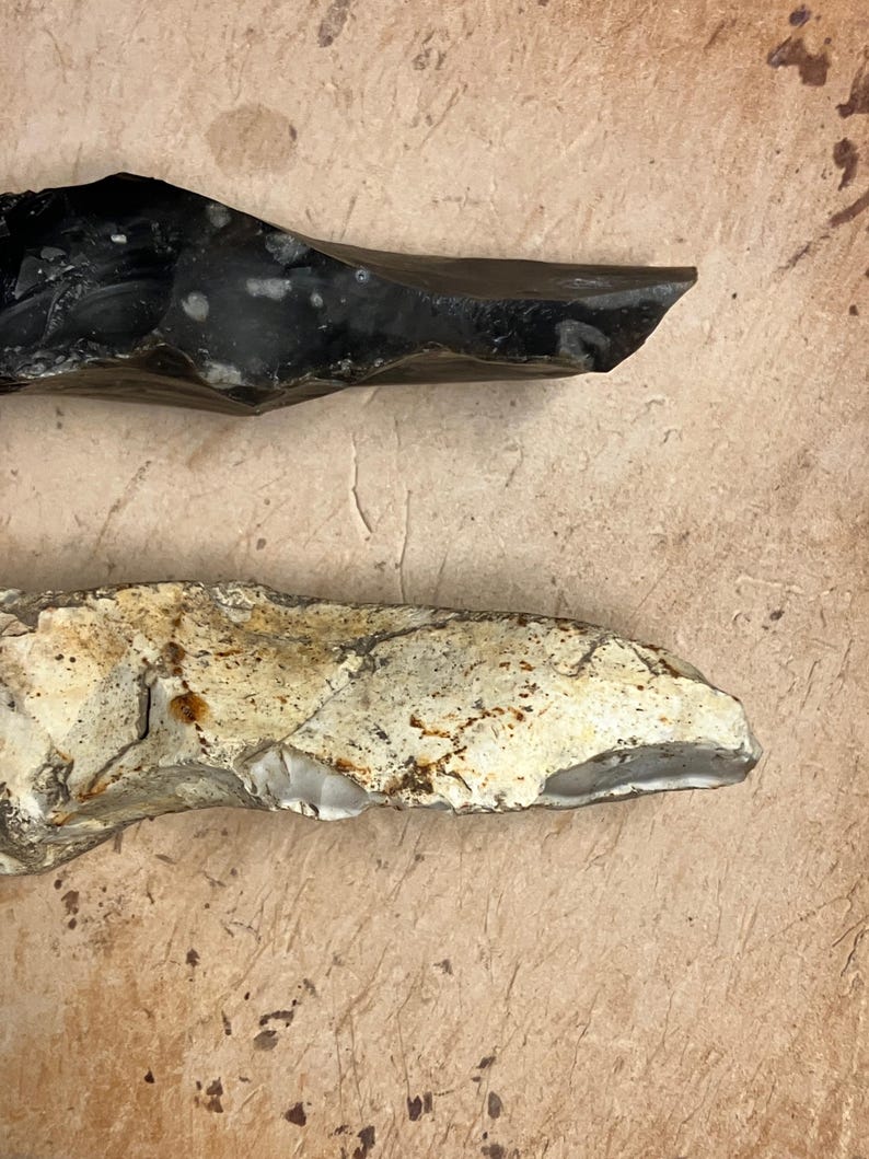 Stone Age Mesolithic Adze, Knapped With Prehistoric Techniques - Etsy