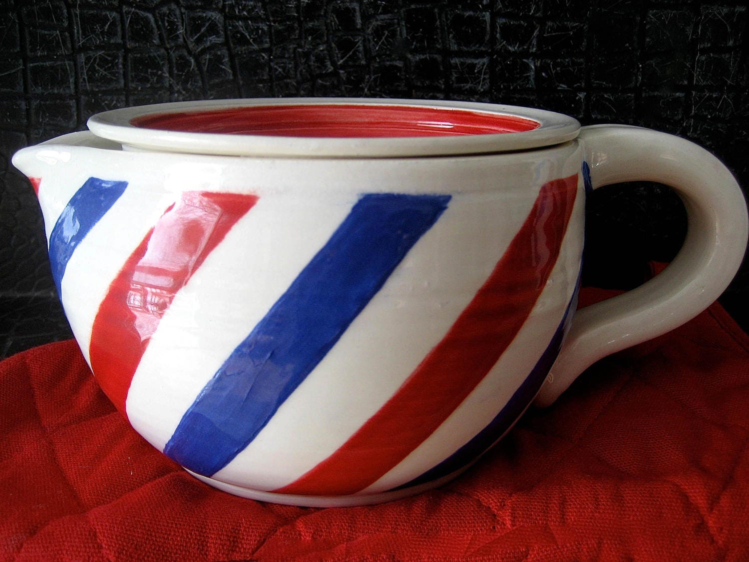 Barber Pole Shaving Scuttle - Etsy