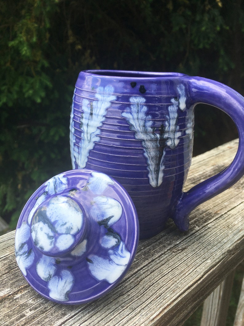 large covered mug, larkspur image 7