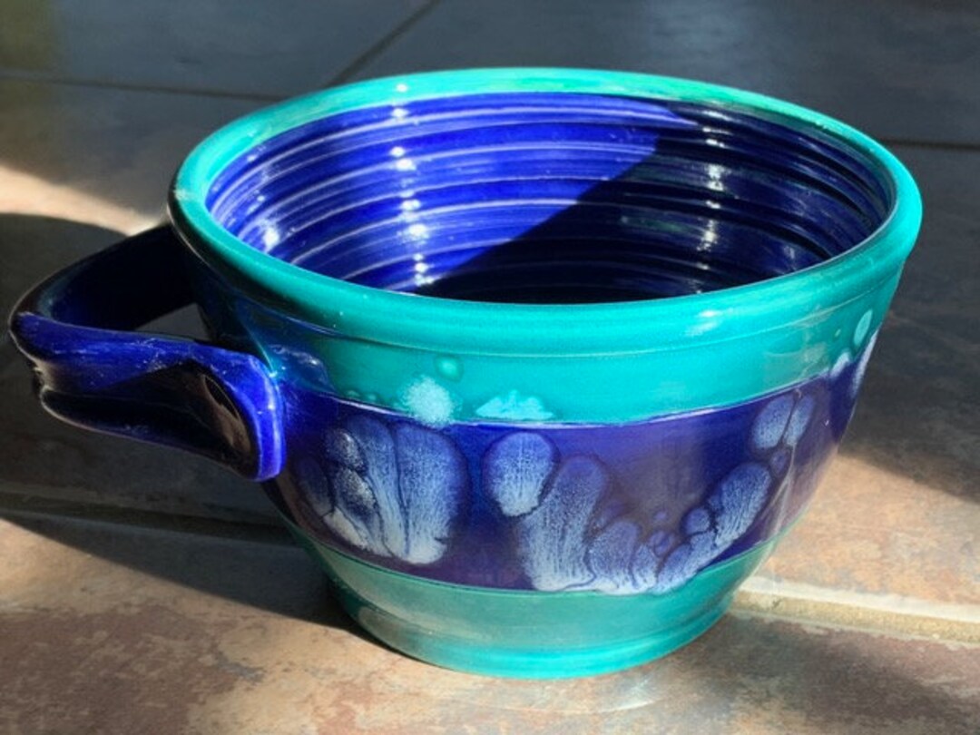 XTRA Large Shaving Bowl With Thumb Handle Etsy