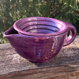 shaving scuttle, purple