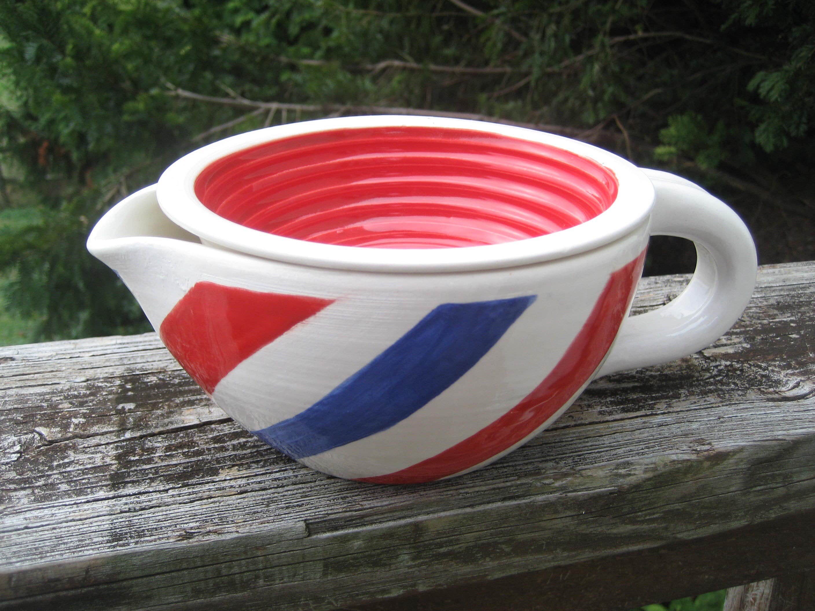 Barber Pole Shaving Scuttle - Etsy