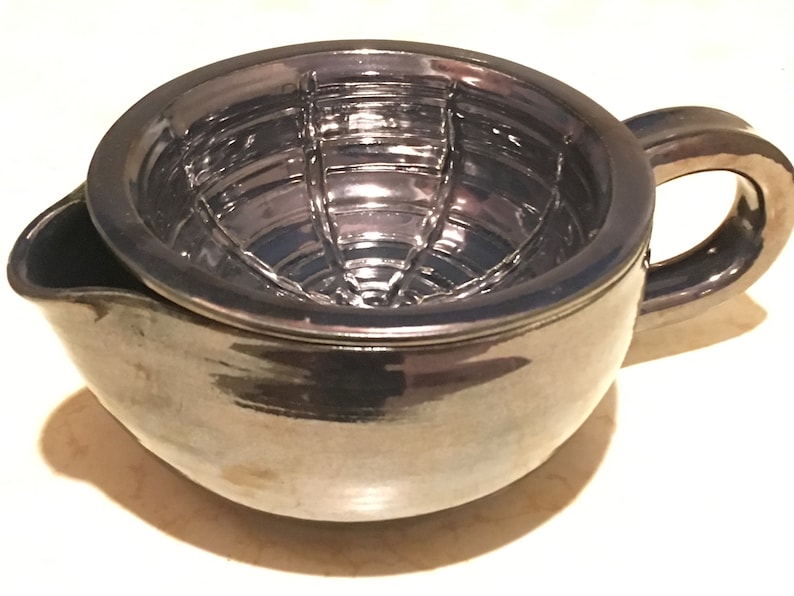 Shaving scuttle all antique brass Etsy