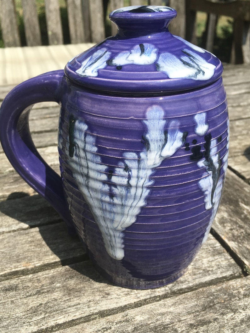 large covered mug, larkspur image 8