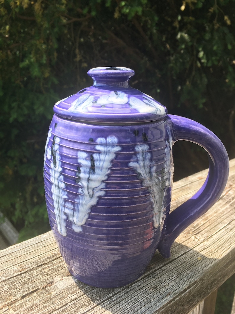 large covered mug, larkspur image 5