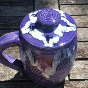 large covered mug, larkspur image 2