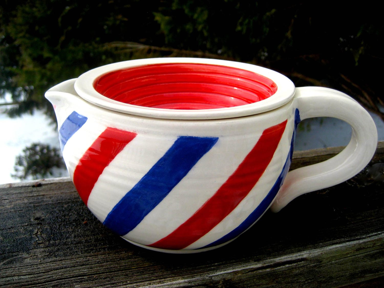 Barber Pole Shaving Scuttle - Etsy