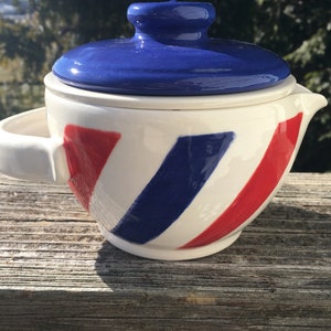 Barber Pole Shaving Scuttle With Lid - Etsy