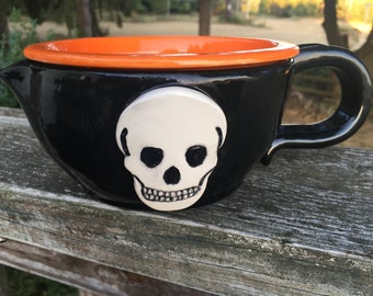 HAPPY HALLOWEEN! Skull shaving scuttle