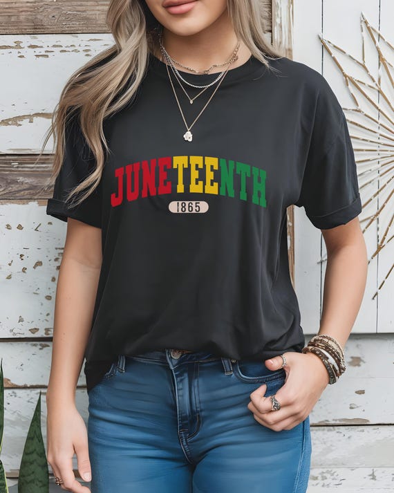 Women's Juneteenth T-Shirt - 1865 Black History Graphic Tee With Vintage Melanin Design - View #8