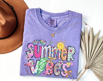 Comfort Colors® Summer Shirt, Trendy Shirt, Hello Summer Shirt, Best Gifts for Her, Beach Shirt, summer vibes shirt