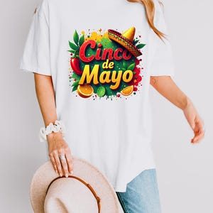 Cinco de Mayo Shirt - Comfort Colors Fiesta Tee with Sombrero and Lime Graphic, Mexican Party T-Shirt, Fun Cinco de Mayo Outfit & Party Tee