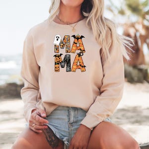 Halloween Mama Sweatshirt,Spooky Mama Shirt,Gift for Mom,Spooky Mama Sweatshirt, Halloween Hoodies, Halloween Mama Hoodies