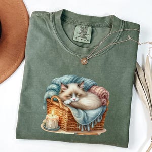 Comfort Colors Ragdoll Cat Shirt: Funny Cat Lover Tee