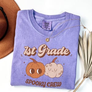 Comfort Colors® First Grade Teacher Shirt, Back to School 1st Grade Tee, Teacher Appreciation Gift, Cute Elementary School, Coquette Bow