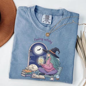 Comfort Colors Feeling Witchy Shirt - Halloween Witch Spell