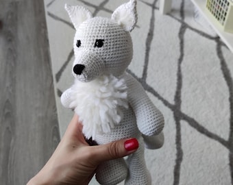 Arctic fox crochet pattern