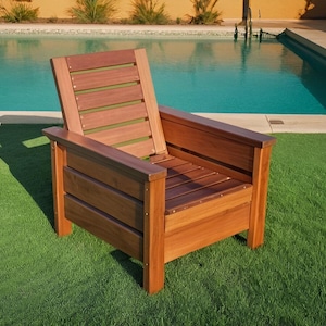 DIY Modern Outdoor Chair Plan: Woodworking PDF Guide