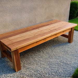DIY Cedar Bench Plan: Outdoor Garden & Patio Furniture (PDF Download)