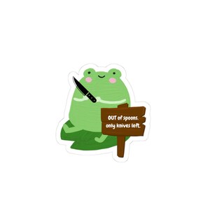 Lustige Frosch-Aufkleber - lustiges Dekor für Laptops, Wasserflaschen und mehr | Perfektes Geschenk für Naturliebhaber, lustiges Geschenk, umweltfreundlich, Party