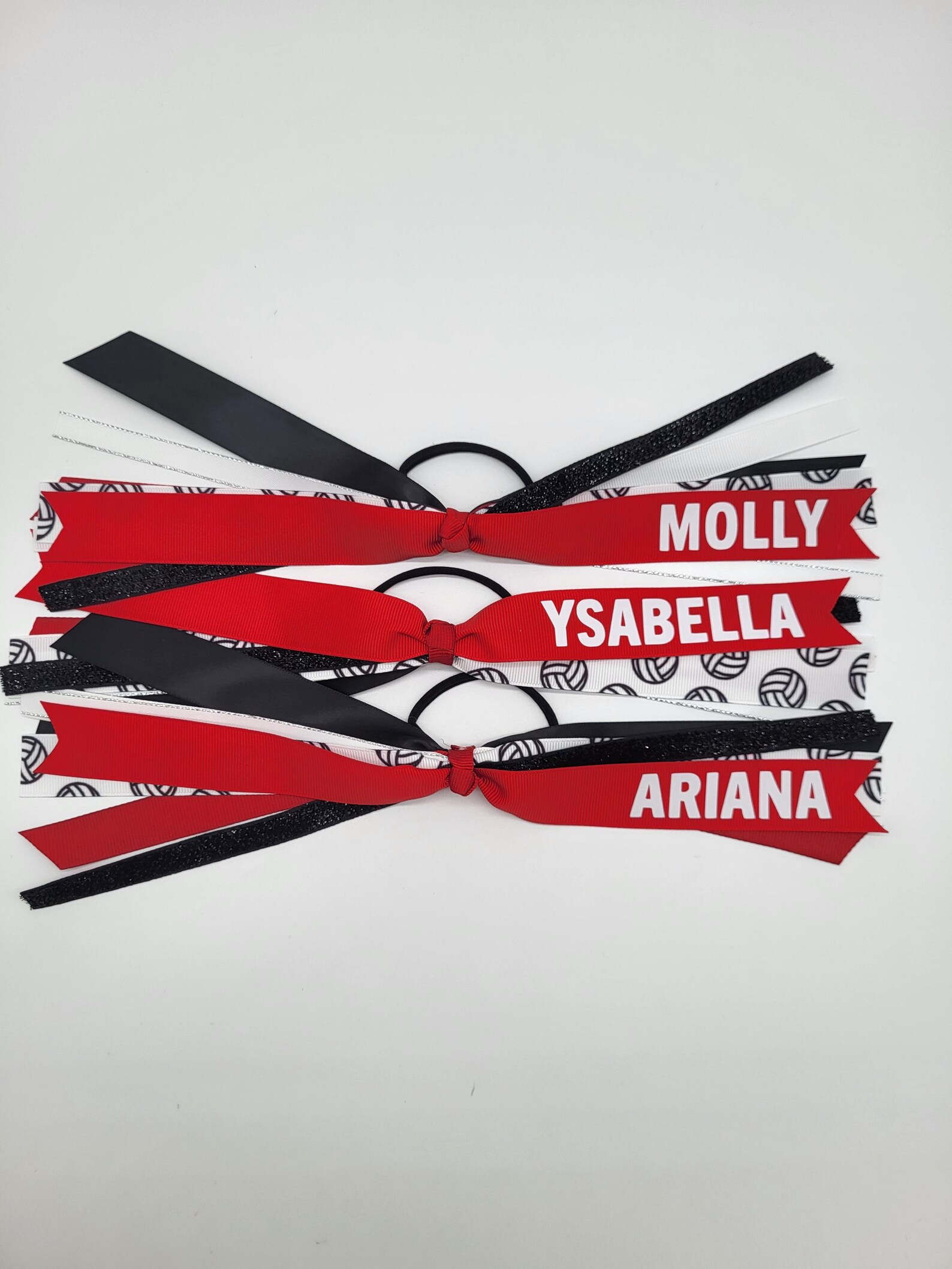 Volleyball Hair Ribbons, Volleyball Hair Ties, Volleyball Bows, Team ...